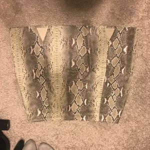 Snake skin skirt
